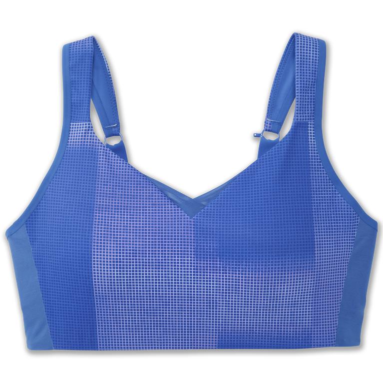 Brooks Drive Convertible - Womens Running Bra - Bluetiful Altitude Print (36827DOMT)